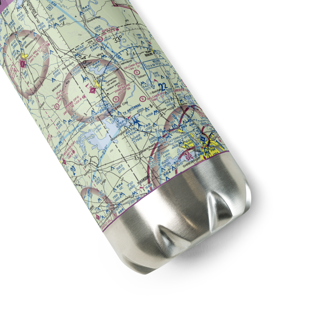 Thackers Airport (5F8) VFR Sectional Water Bottle 
