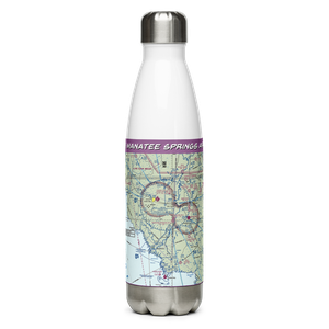 Manatee Springs Airport (5FD0) VFR Sectional Water Bottle