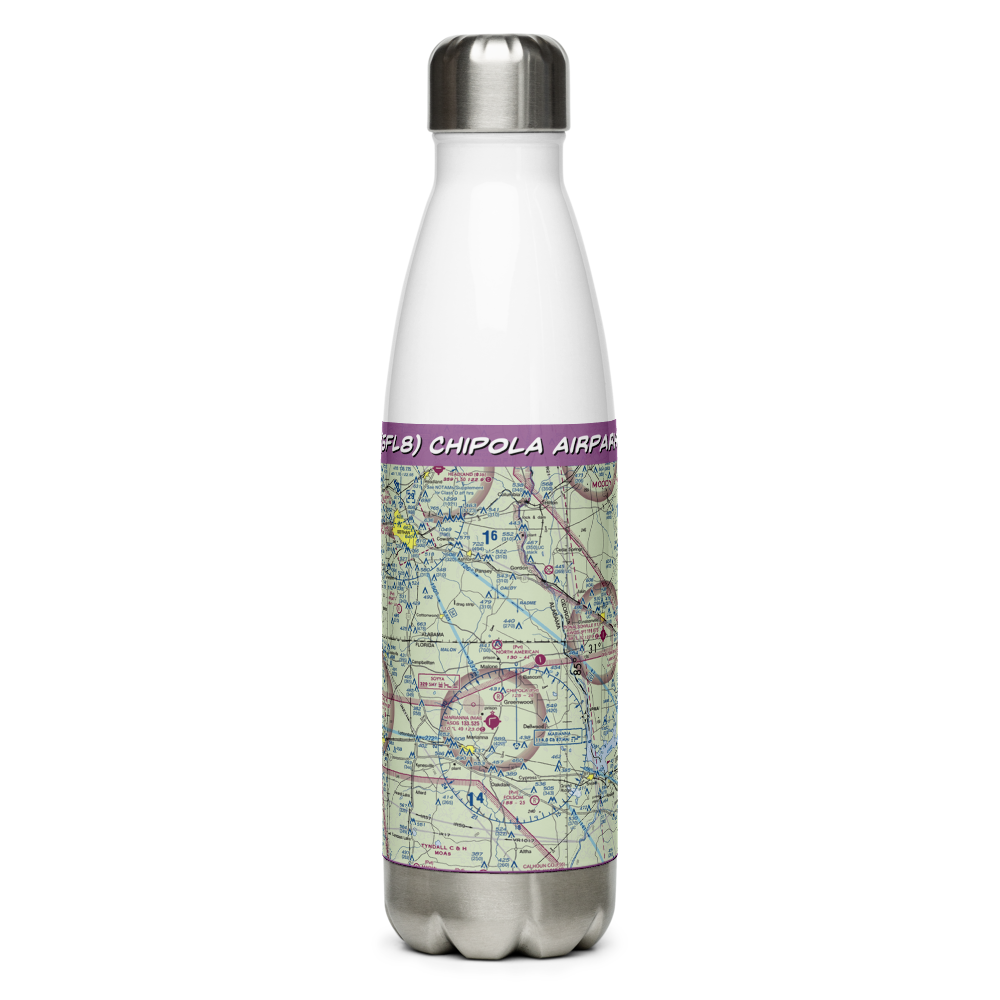 Chipola Airpark (5FL8) VFR Sectional Water Bottle 