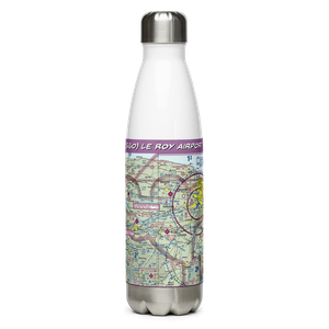 Le Roy Airport (5G0) VFR Sectional Water Bottle