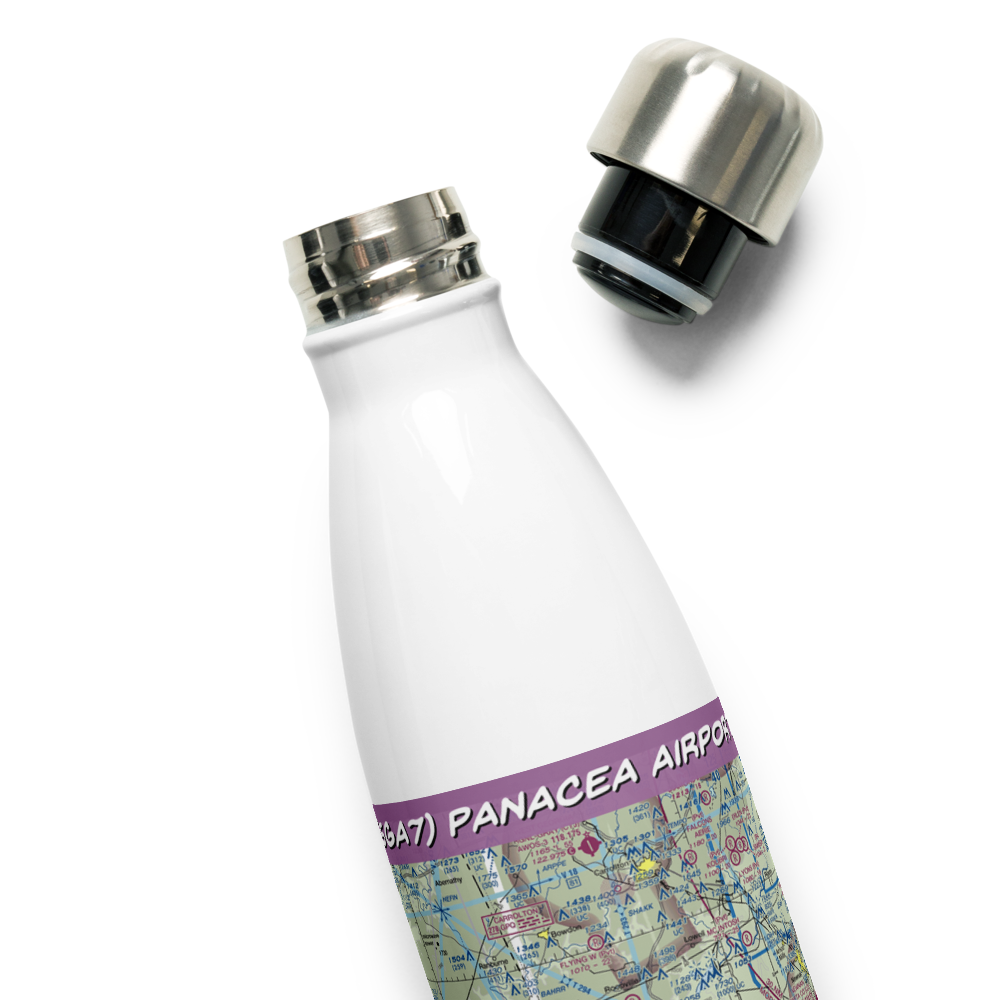 Panacea Airport (5GA7) VFR Sectional Water Bottle 