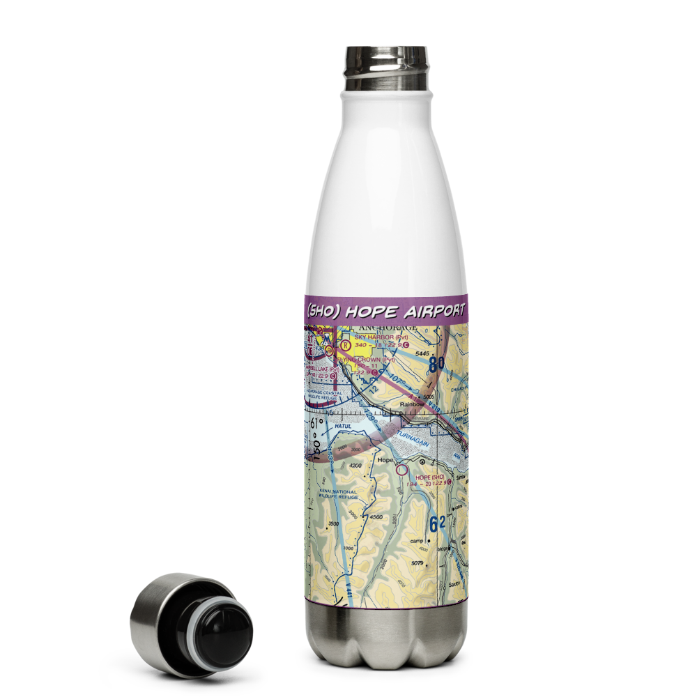 Hope Airport (5HO) VFR Sectional Water Bottle 