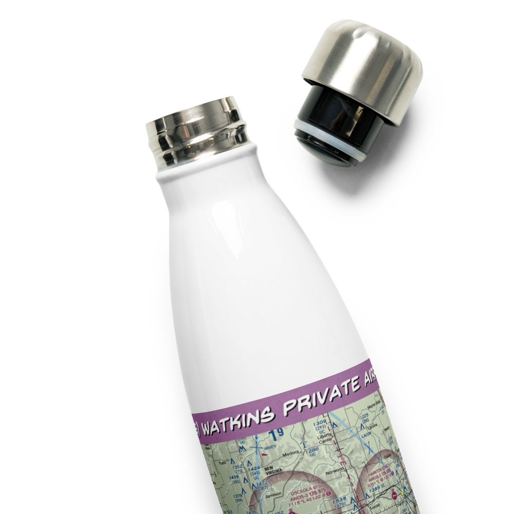 Watkins Private Airport (5IA3) VFR Sectional Water Bottle 
