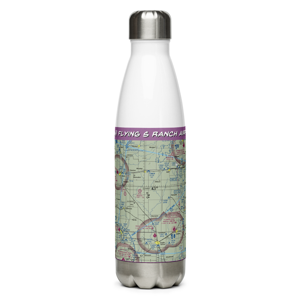Flying S Ranch Airport (5IA6) VFR Sectional Water Bottle 