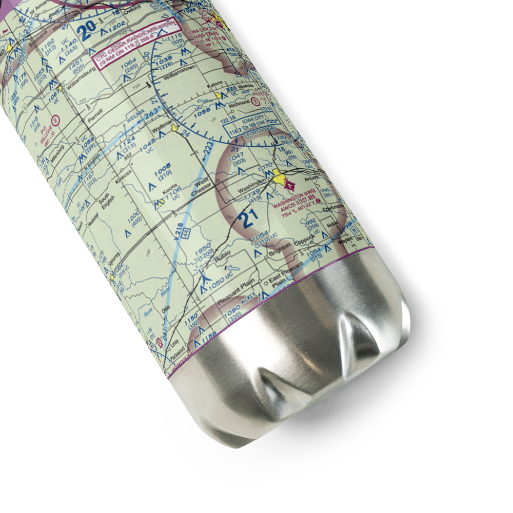 Murphy Field Private Airport (5IA7) VFR Sectional Water Bottle 