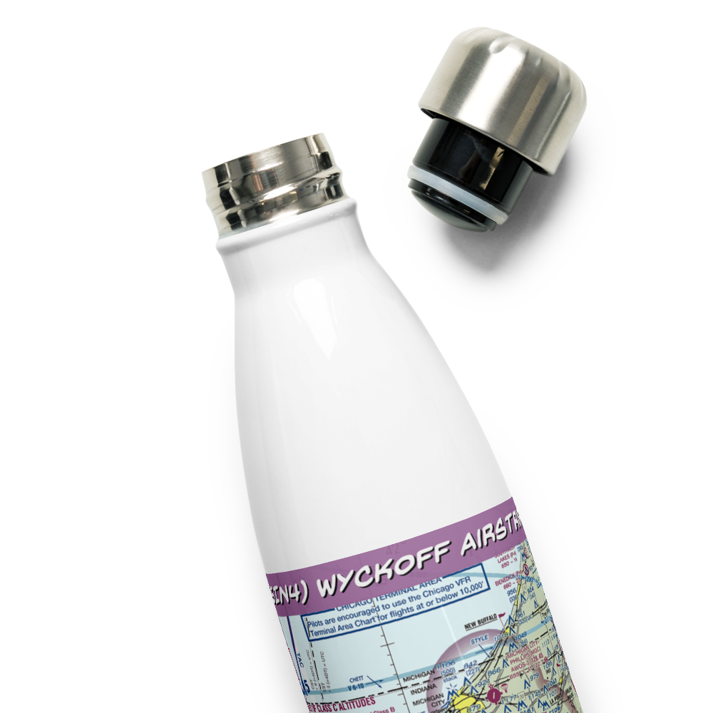 Wyckoff Airstrip (5IN4) VFR Sectional Water Bottle 
