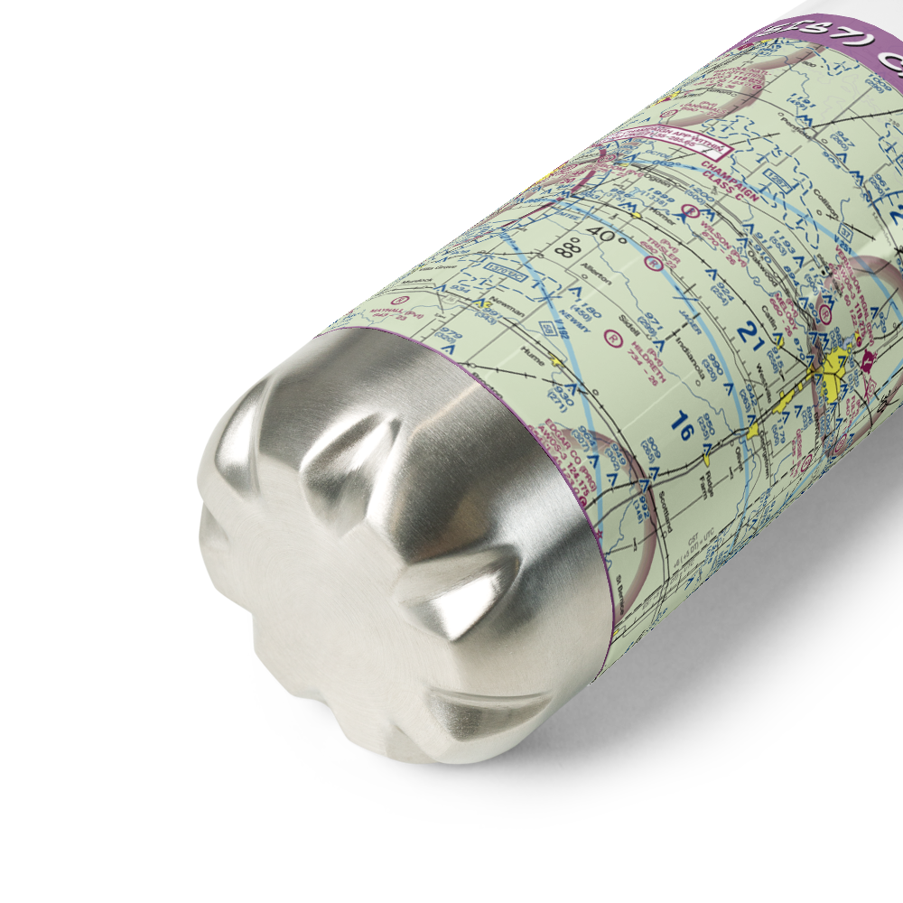 Cast Airport (5IS7) VFR Sectional Water Bottle 