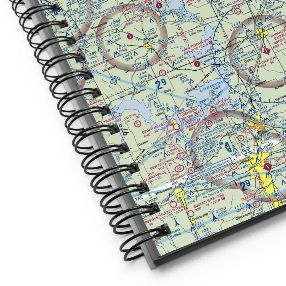 Mercury Ranch Airport (2OK1) VFR Sectional Notebook 
