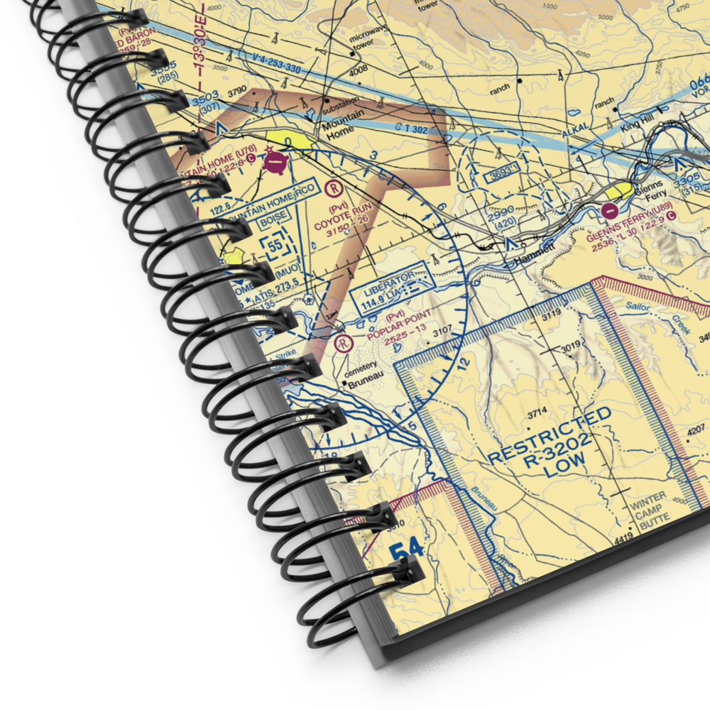 S Bar Ranch Airport (ID09) VFR Sectional Notebook 