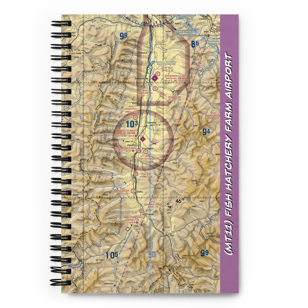 Fish Hatchery Farm Airport (MT11) VFR Sectional Notebook 