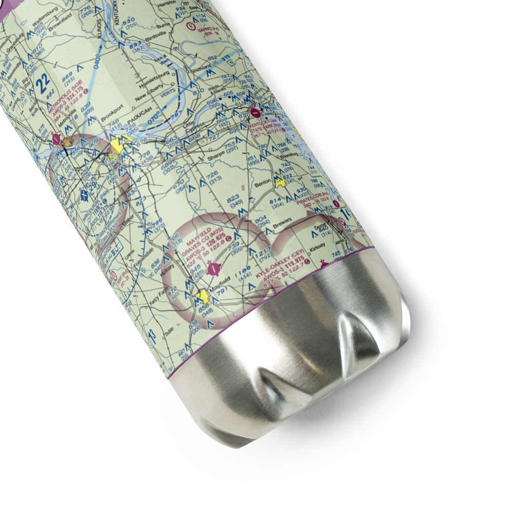 West Kentucky Airpark (5KY3) VFR Sectional Water Bottle 