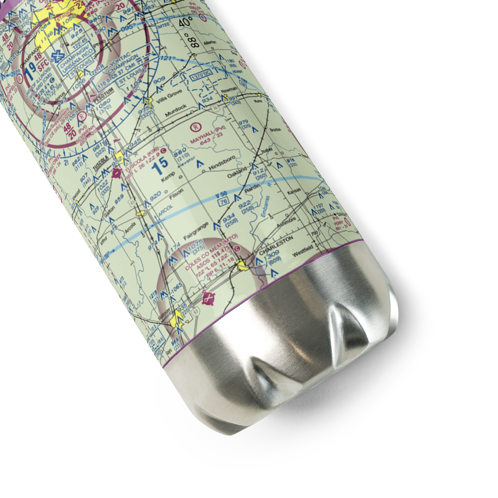 Mayhall Airport (5LL3) VFR Sectional Water Bottle 