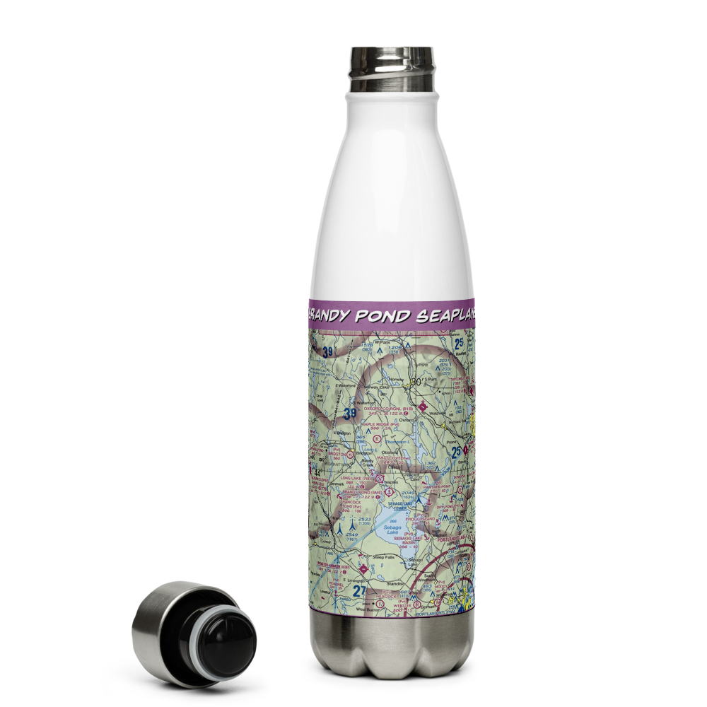 Brandy Pond Seaplane Base (5ME) VFR Sectional Water Bottle 