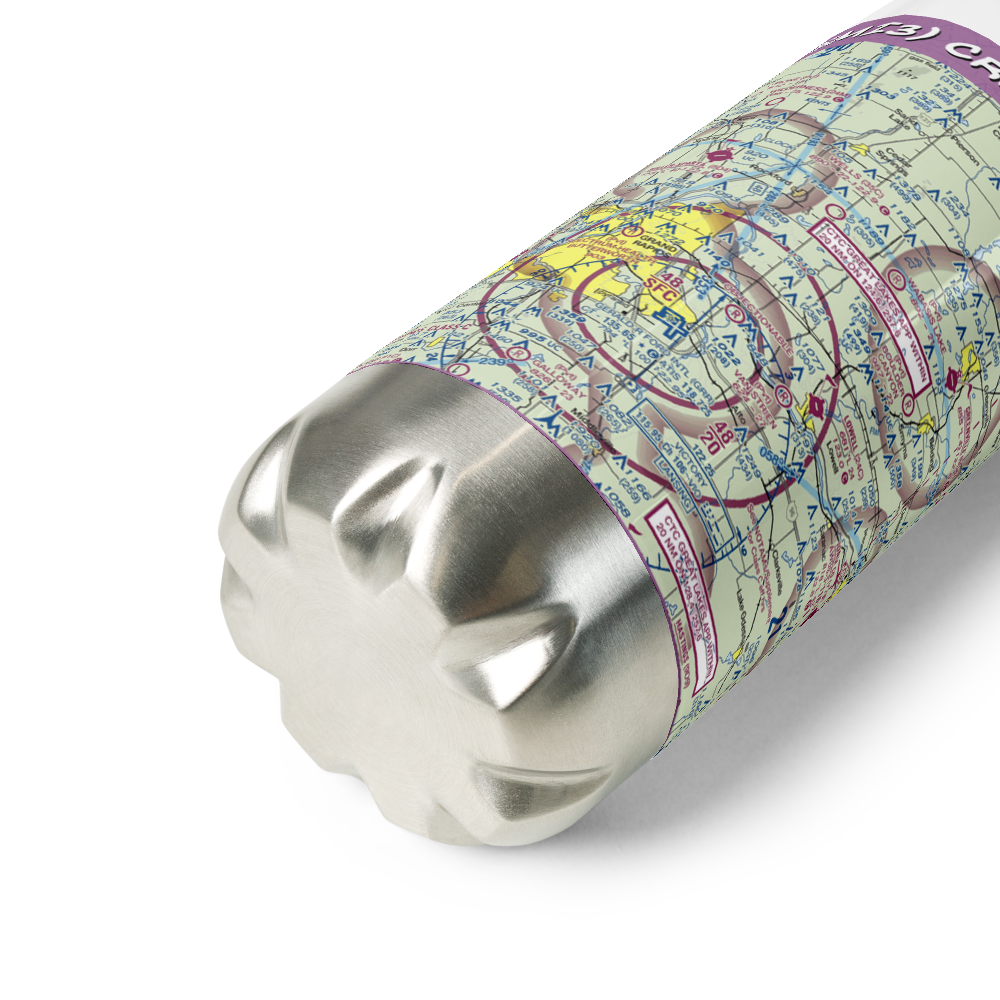 Cridler Airport (5MI3) VFR Sectional Water Bottle 