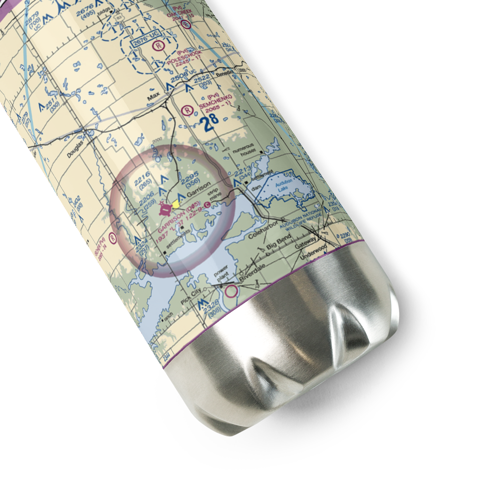 Semchenko Airport (5NA0) VFR Sectional Water Bottle 