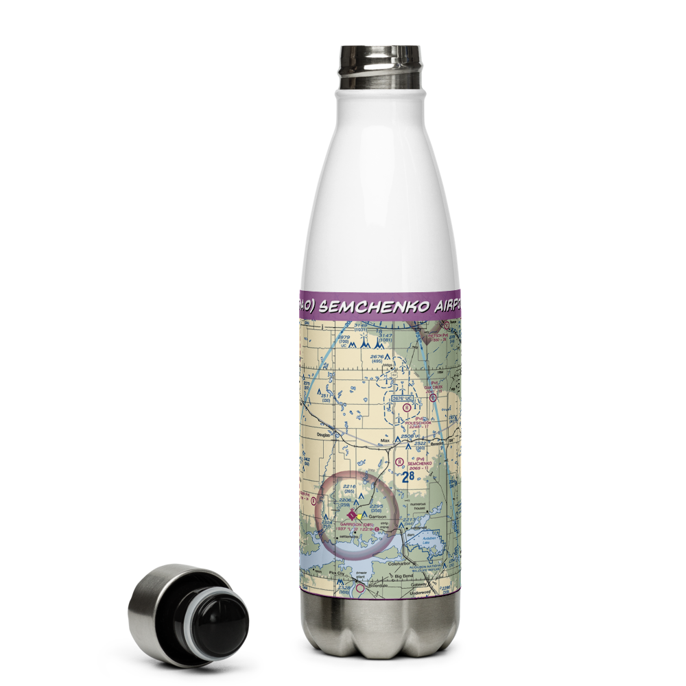 Semchenko Airport (5NA0) VFR Sectional Water Bottle 