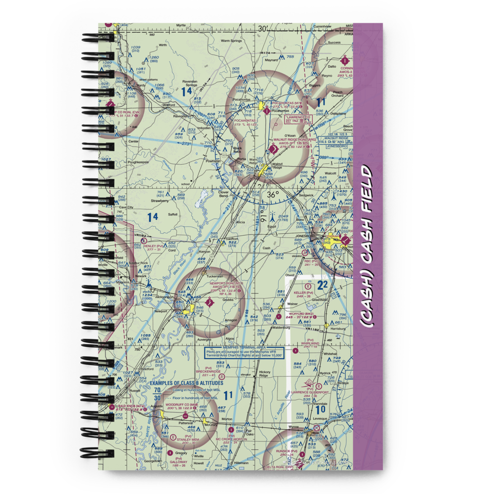 Cash field (CASH) VFR Sectional Notebook 