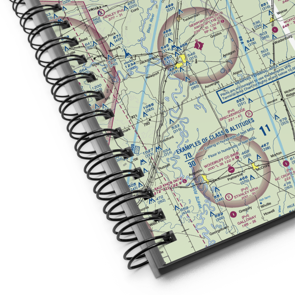 Cash field (CASH) VFR Sectional Notebook 