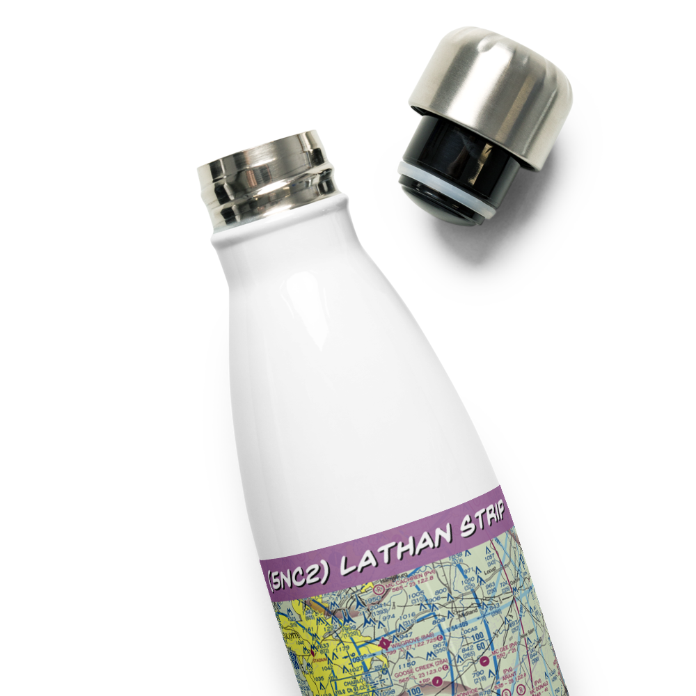 Lathan Strip (5NC2) VFR Sectional Water Bottle 