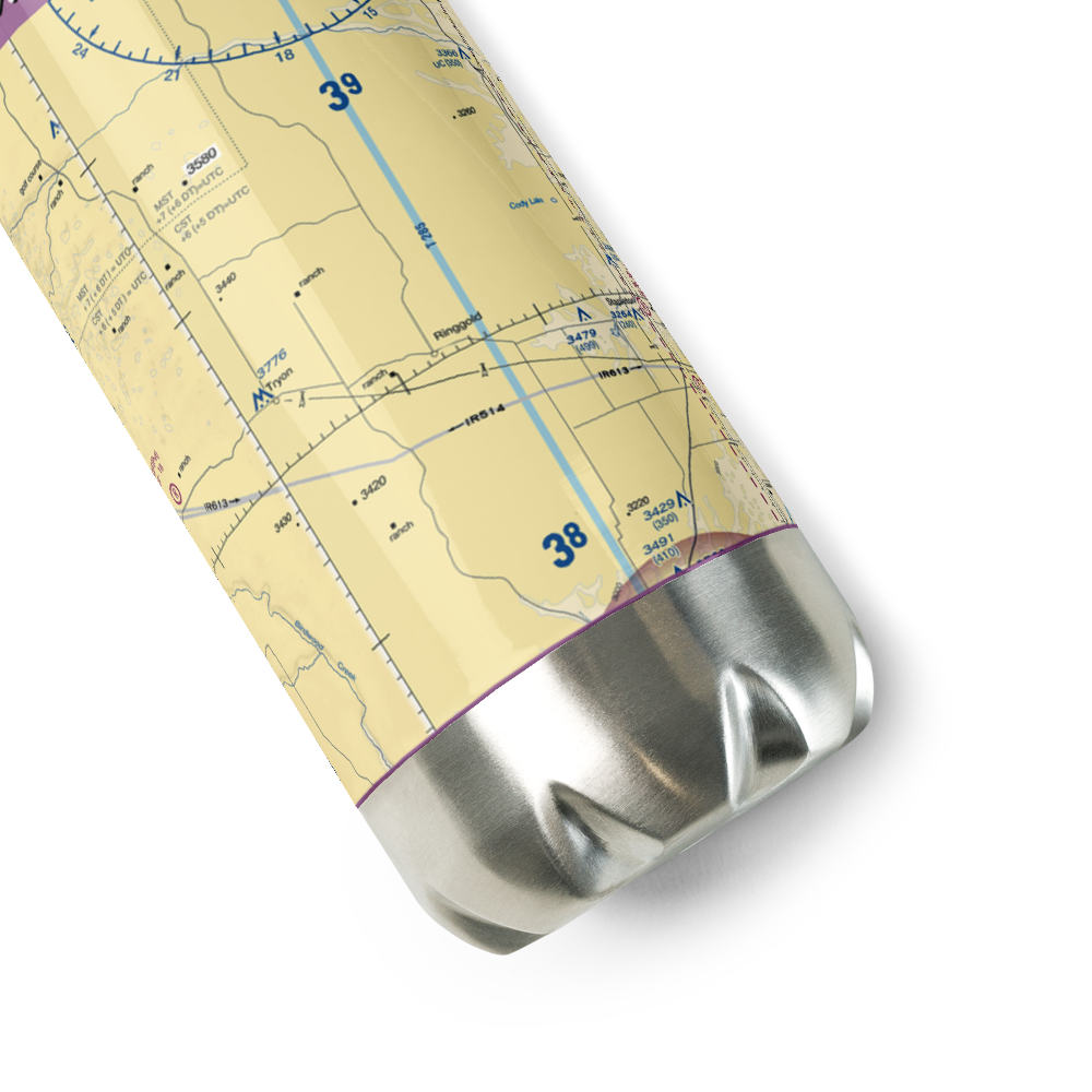 Trumbull Ranch Airport (5NE1) VFR Sectional Water Bottle 