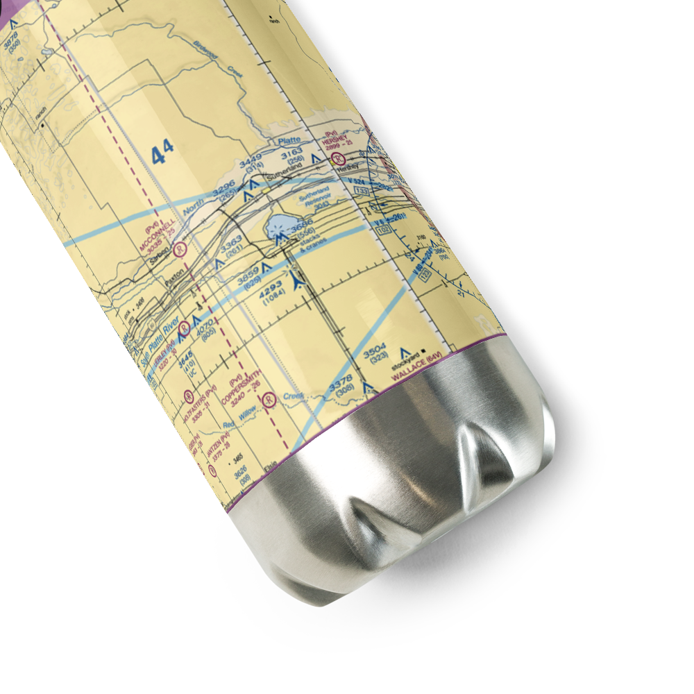Trego Airport (5NE5) VFR Sectional Water Bottle 