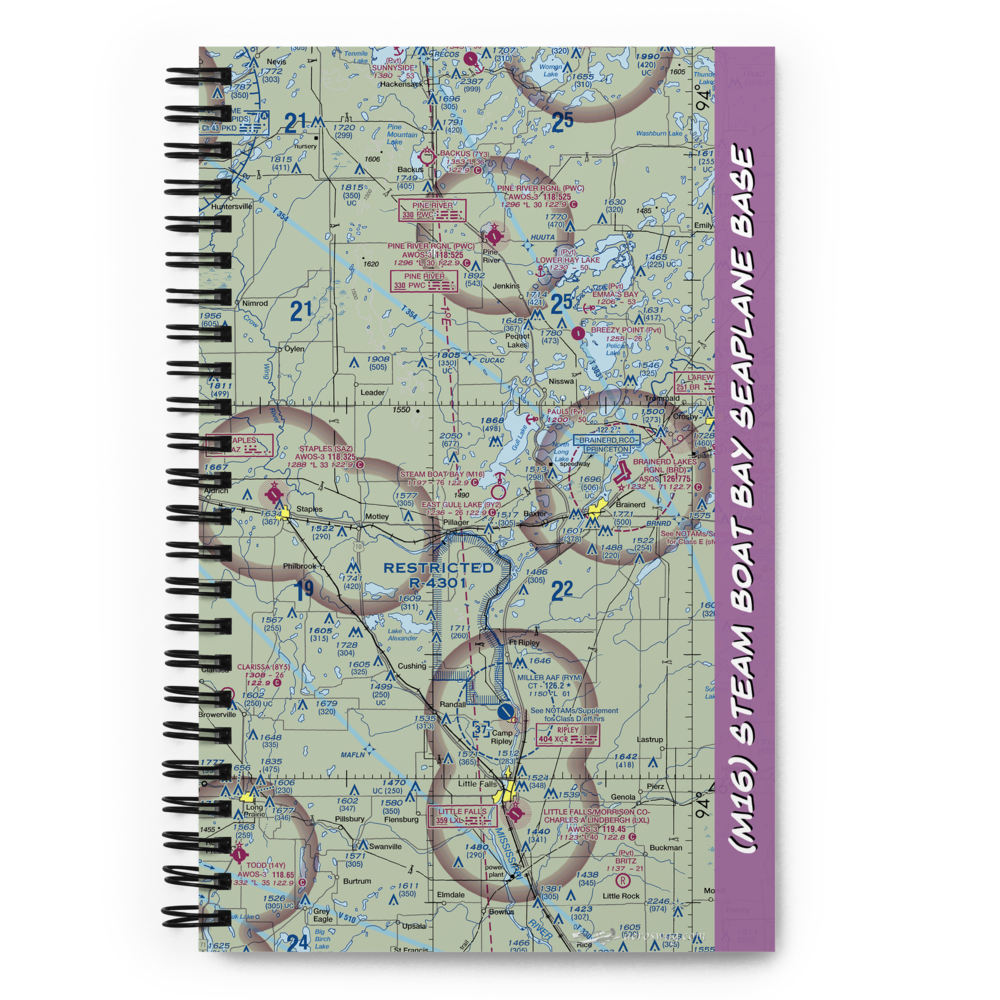 Steam Boat Bay Seaplane Base (M16) VFR Sectional Notebook 