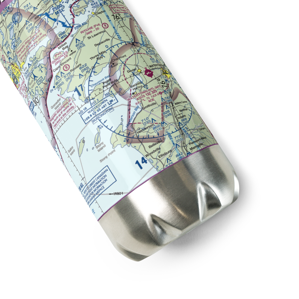Salubrious Point Airport (5NK0) VFR Sectional Water Bottle 