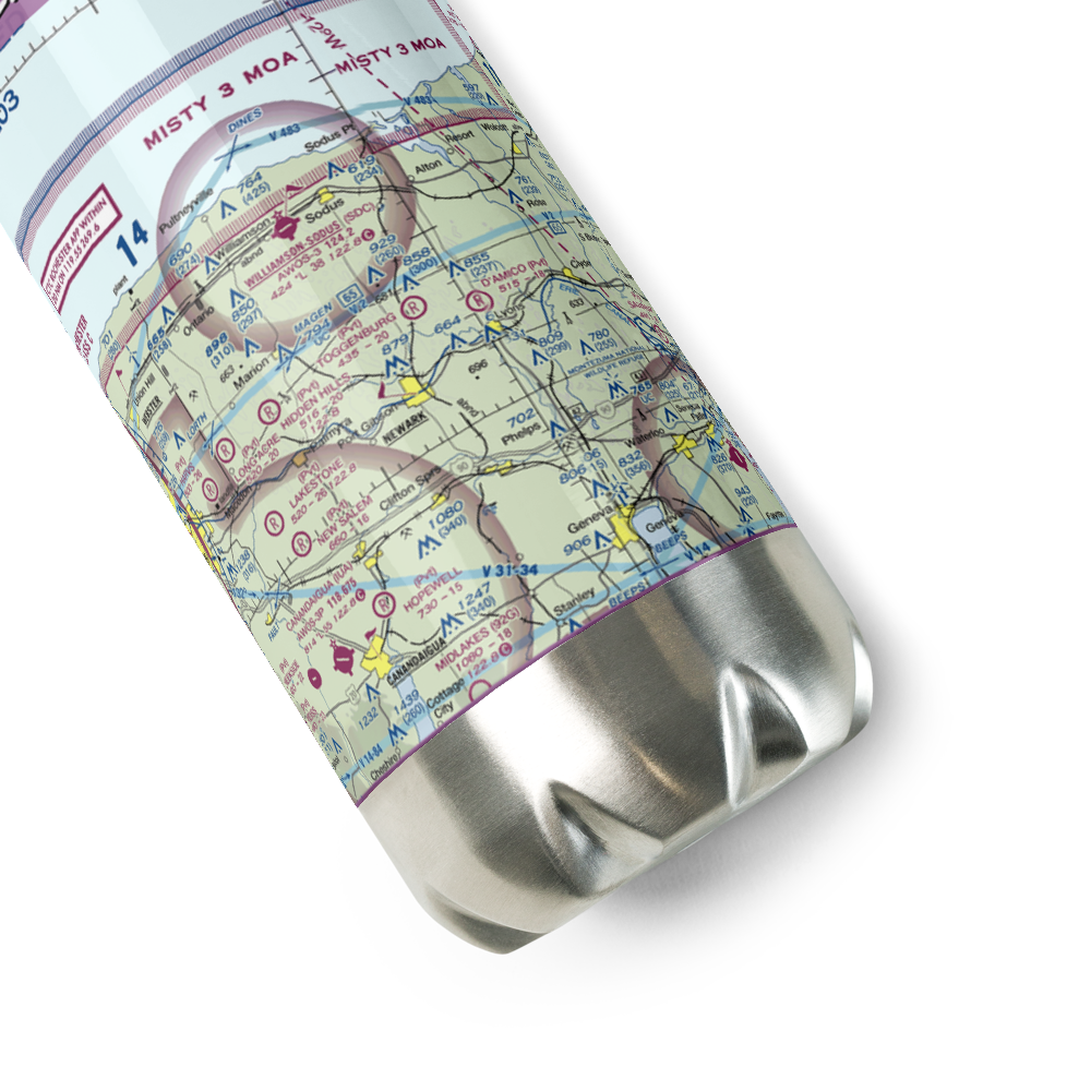 Toggenburg Farms Airport (5NK1) VFR Sectional Water Bottle 