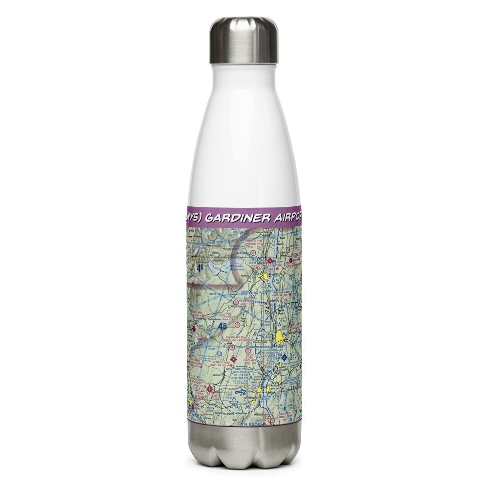 Gardiner Airport (5NY5) VFR Sectional Water Bottle 