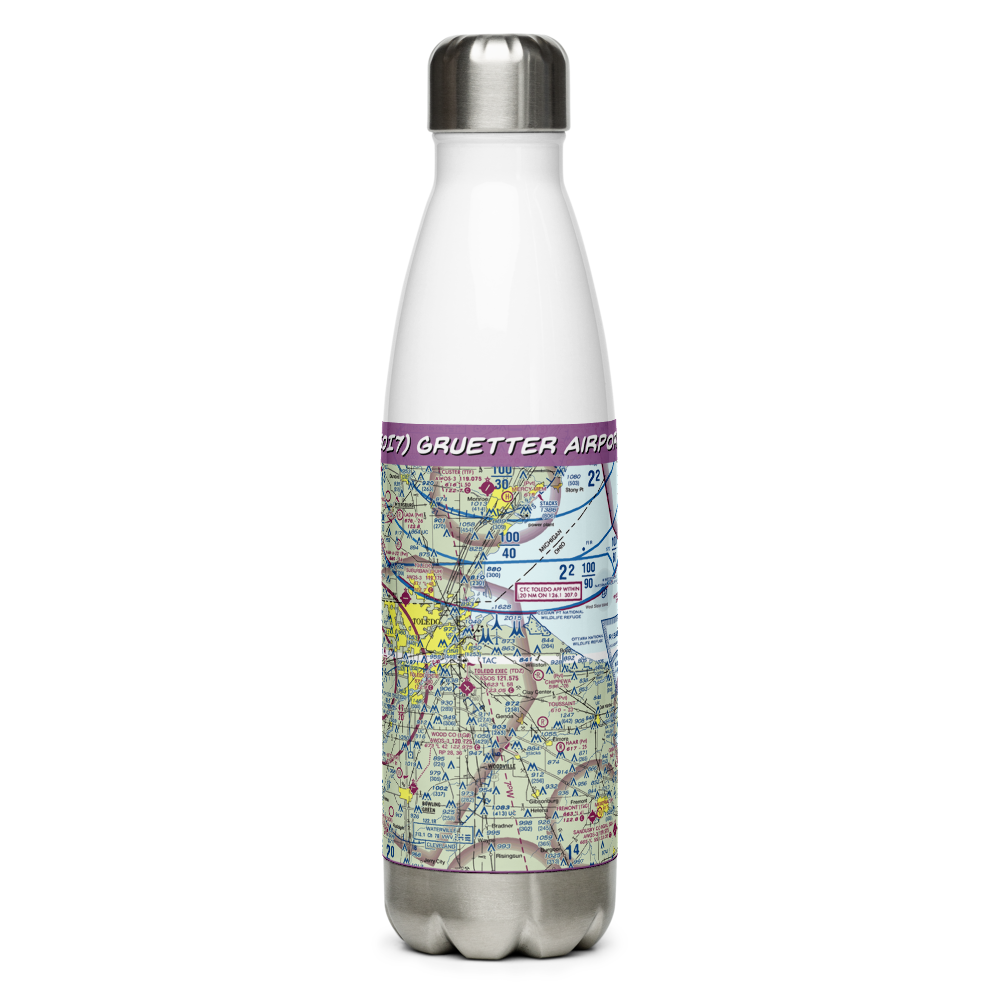 Gruetter Airport (5OI7) VFR Sectional Water Bottle 