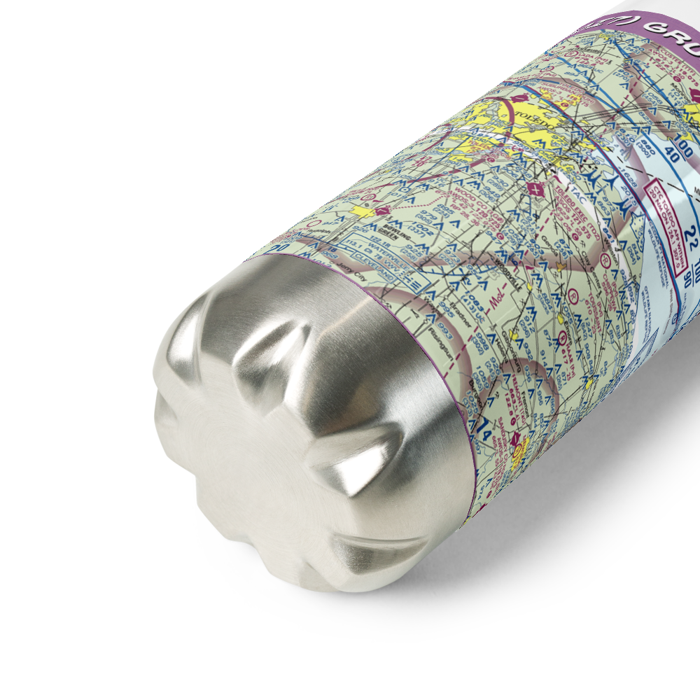 Gruetter Airport (5OI7) VFR Sectional Water Bottle 
