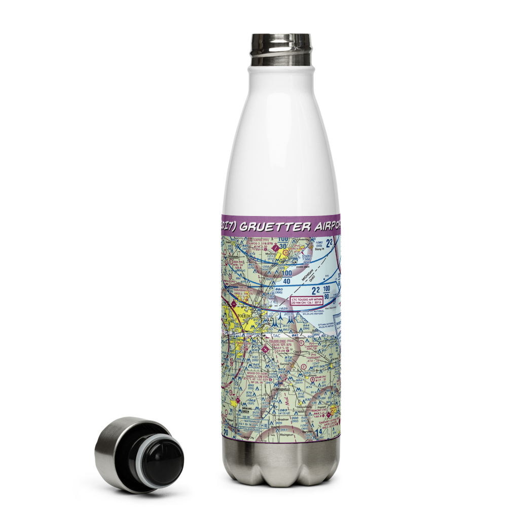 Gruetter Airport (5OI7) VFR Sectional Water Bottle 