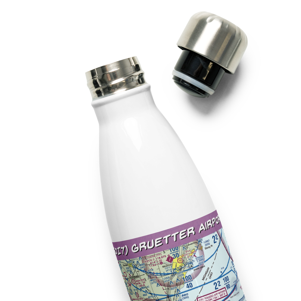 Gruetter Airport (5OI7) VFR Sectional Water Bottle 