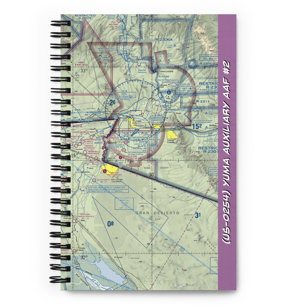 Yuma Auxiliary AAF #2 (US-0254) VFR Sectional Notebook 