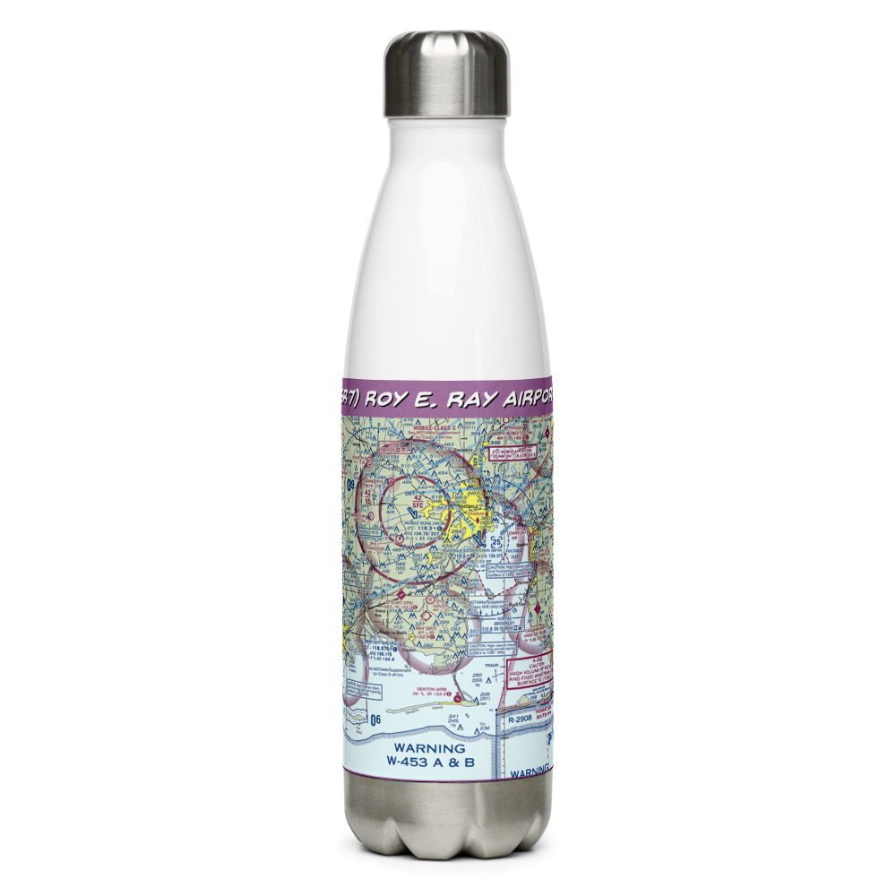 Roy E. Ray Airport (5R7) VFR Sectional Water Bottle 