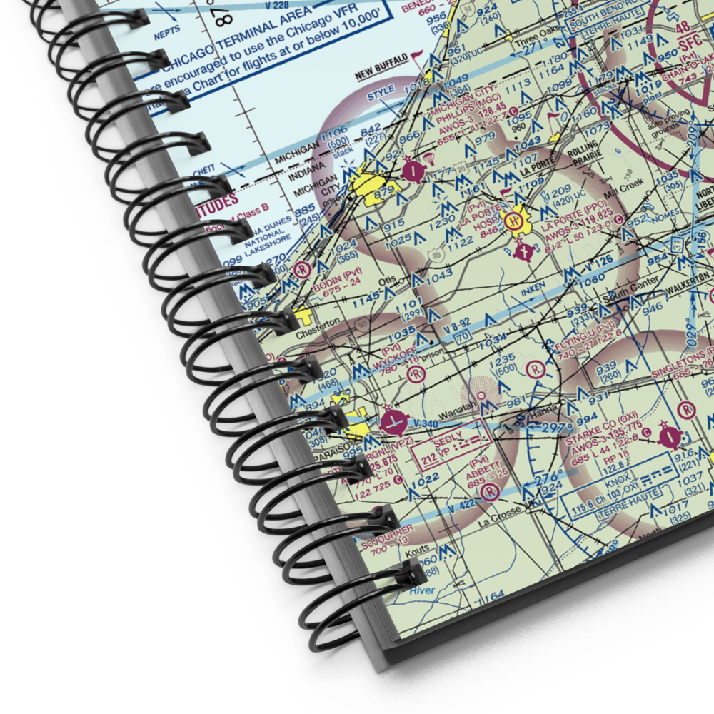 Sawyer / Southwest Lakes Airpark (US-0182) VFR Sectional Notebook 