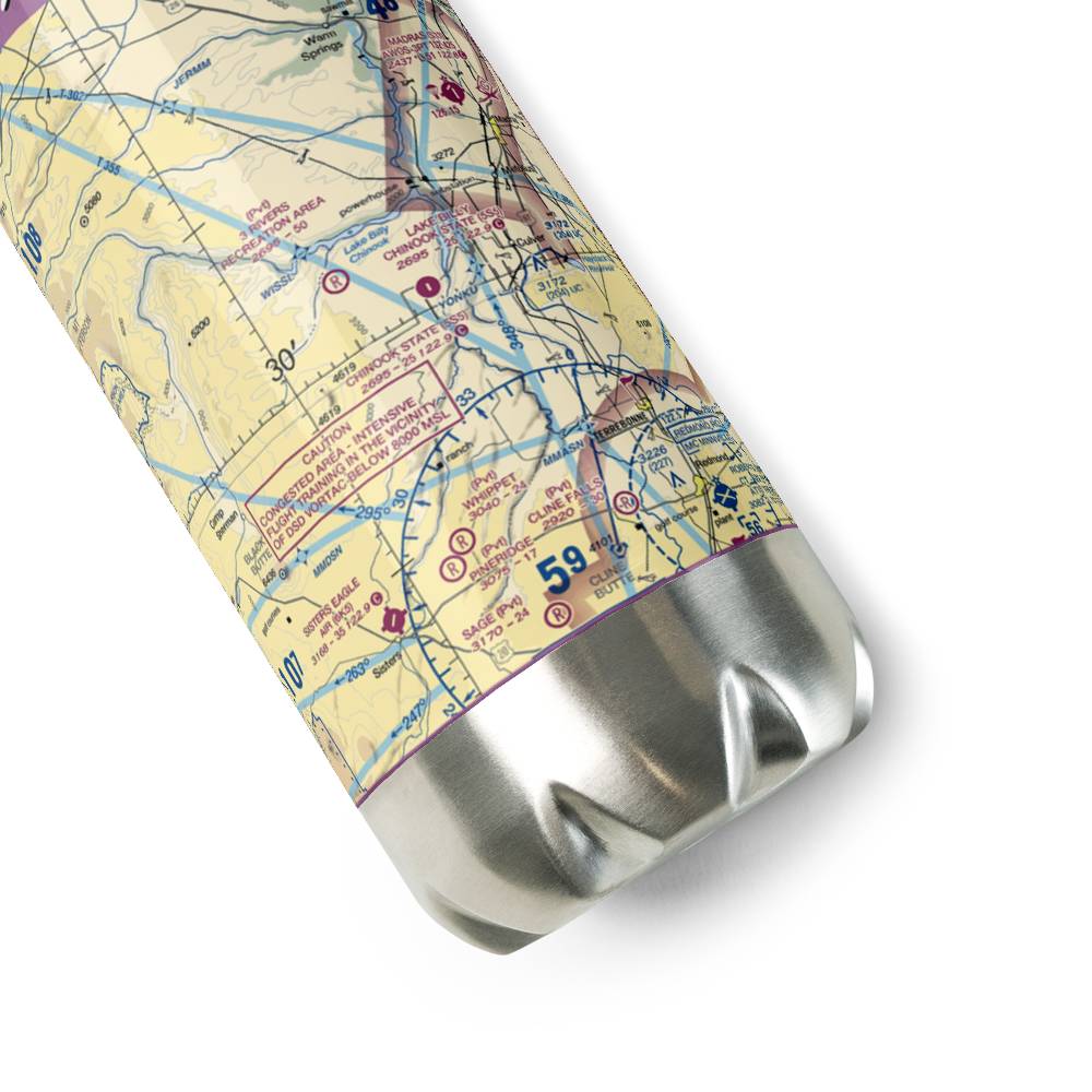 Lake Billy Chinook State Airport (5S5) VFR Sectional Water Bottle 