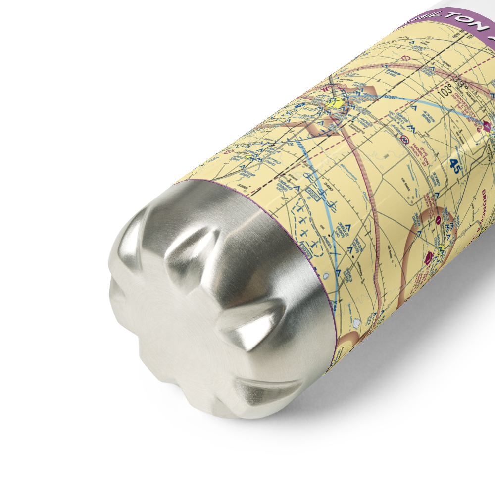 Hamilton Aircraft, Inc Airport (5TA0) VFR Sectional Water Bottle 