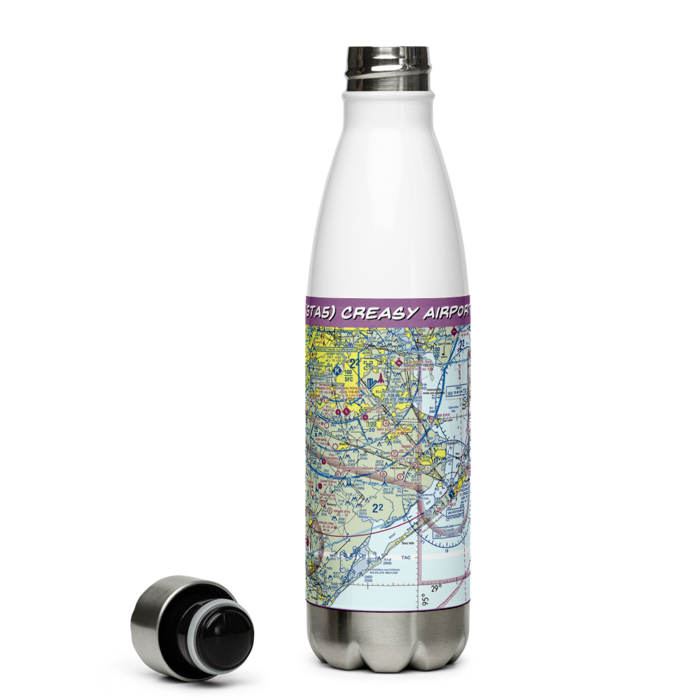 Creasy Airport (5TA5) VFR Sectional Water Bottle 