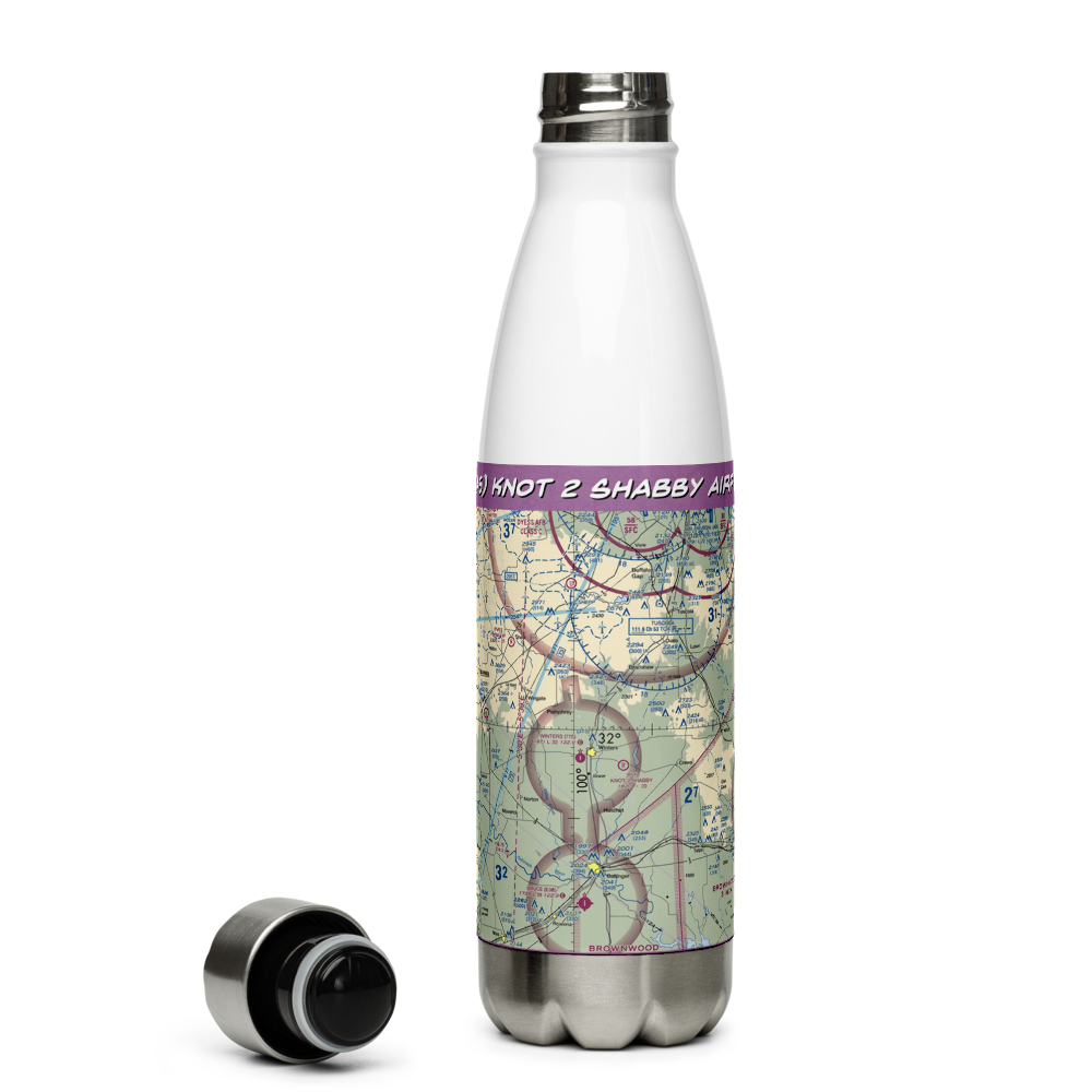 Knot 2 Shabby Airport (5TA6) VFR Sectional Water Bottle 