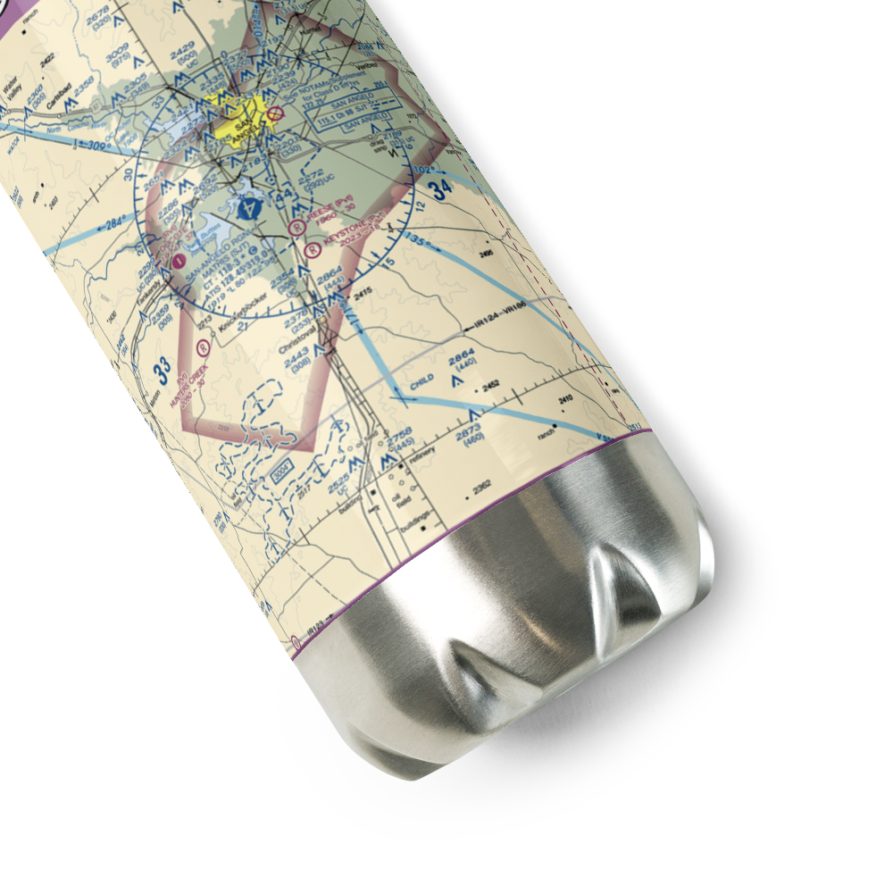 Keystone Ranch Airport (5TE6) VFR Sectional Water Bottle 