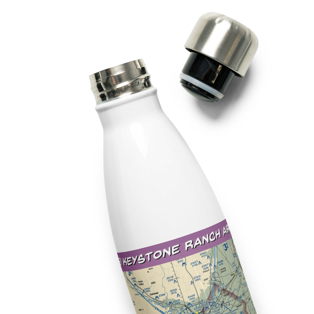 Keystone Ranch Airport (5TE6) VFR Sectional Water Bottle 
