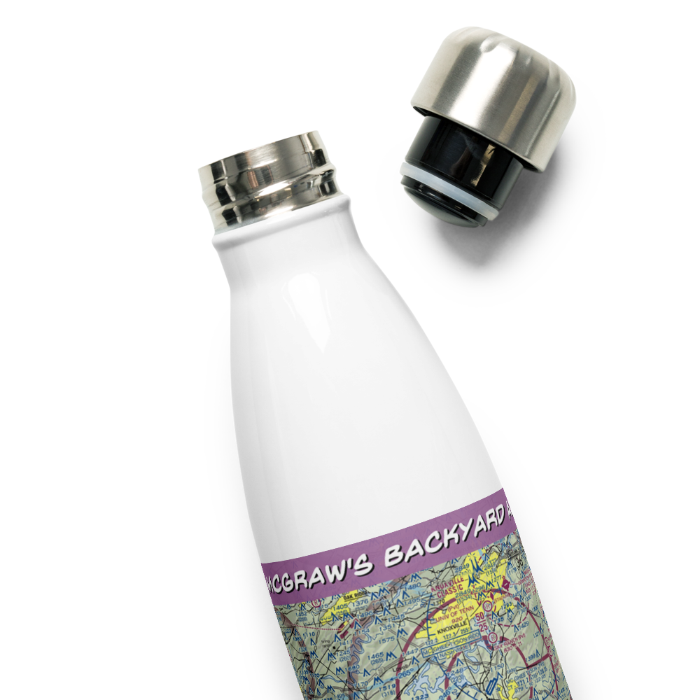 Mcgraw's Backyard Airport (5TN4) VFR Sectional Water Bottle 