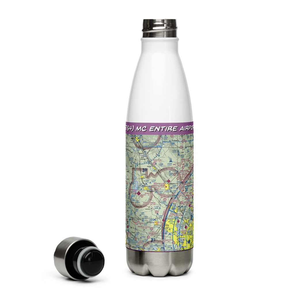 Mc Entire Airport (5TS4) VFR Sectional Water Bottle 