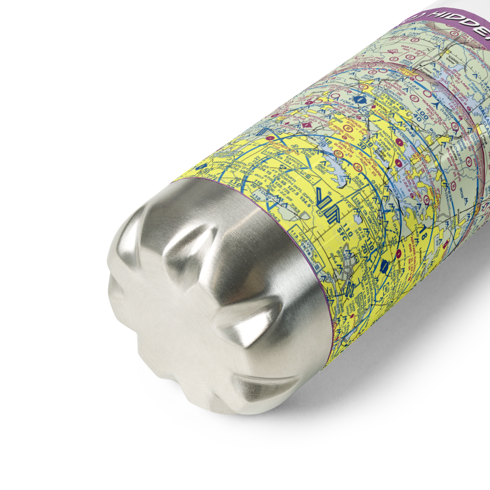 Hidden Valley Airpark (5TX0) VFR Sectional Water Bottle 