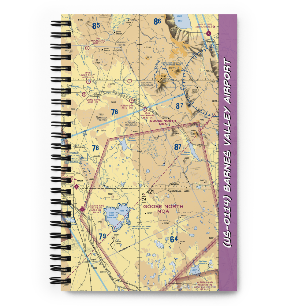 Barnes Valley Airport (US-0114) VFR Sectional Notebook 