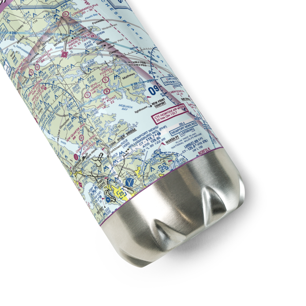 Foster Field (5VG2) VFR Sectional Water Bottle 
