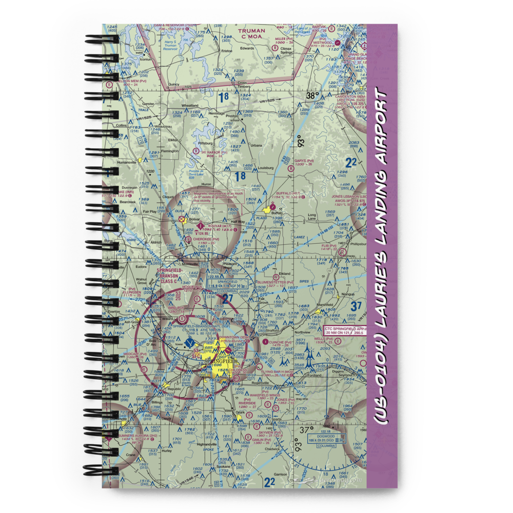 Laurie's Landing Airport (US-0104) VFR Sectional Notebook 