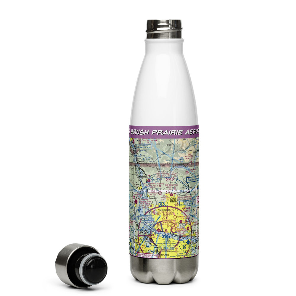 Brush Prairie Aerodrome (5WA9) VFR Sectional Water Bottle 