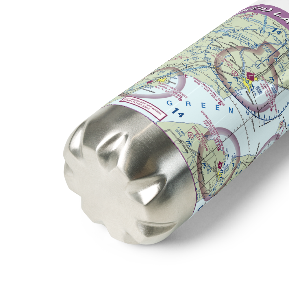 Larson Airport (5WI4) VFR Sectional Water Bottle 